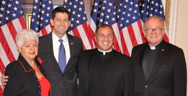 Pictured from left to right: Rep. Grace F. Napolitano; Speaker of the House