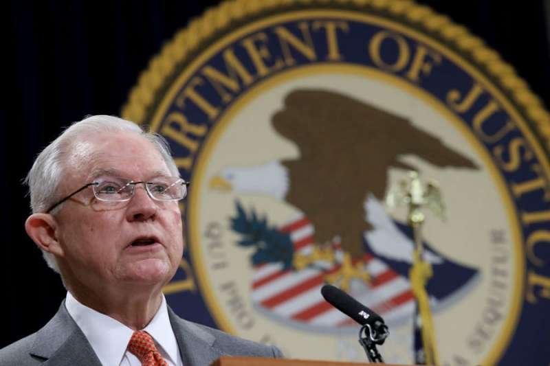 Attorney General Jeff Sessions speaks at a Department of Justice Religious Liberty Summit. Credit: Win McNamee / Getty Images.