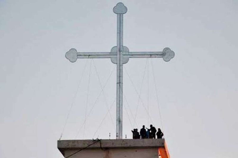 Cross erected in Telekuf-Tesqopa