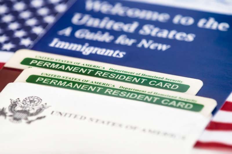 Image of a U.S. permanent residency card. Via Shutterstock