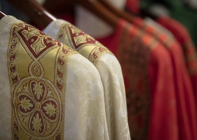 Vestments are seen in Grapevine