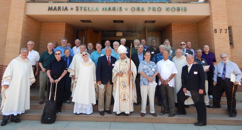 Amid the Nobles from the class of 1967 of St. John Vianney/Daniel Murphy High School are concelebrants of the Memorial Mass Msgr. Austin Doran