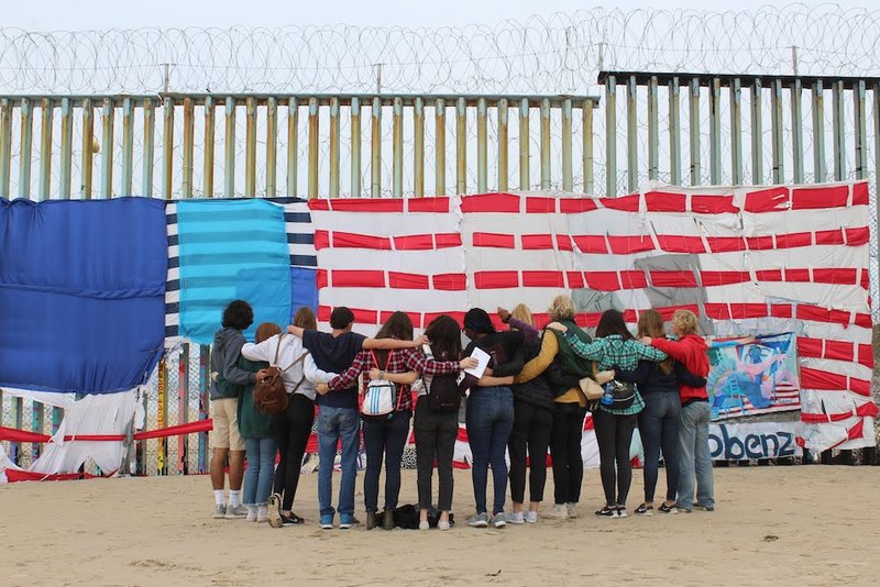 University of San Diego students take a moment for reflection March 4