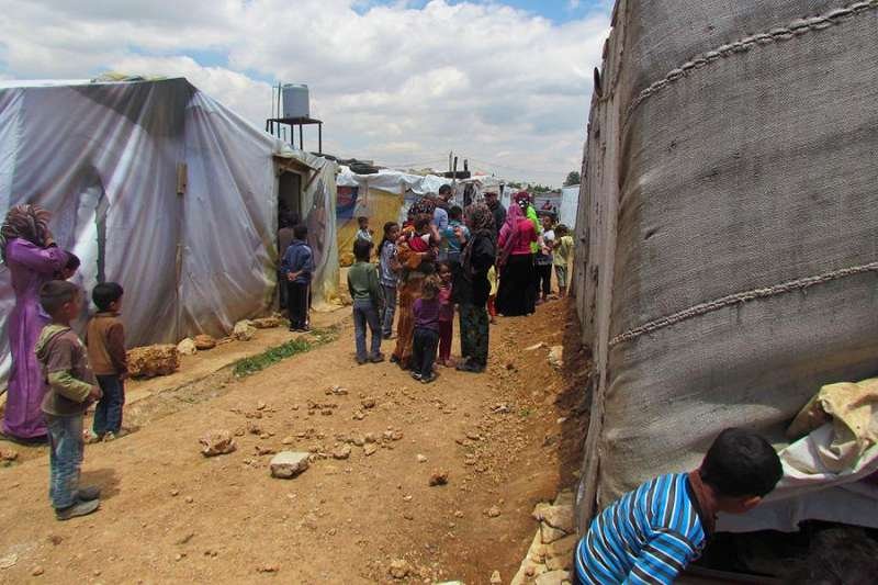 Syrian refugees in the Bekaa valley in Lebanon. Credit: Melkite Greek Archeparchy of Furzol