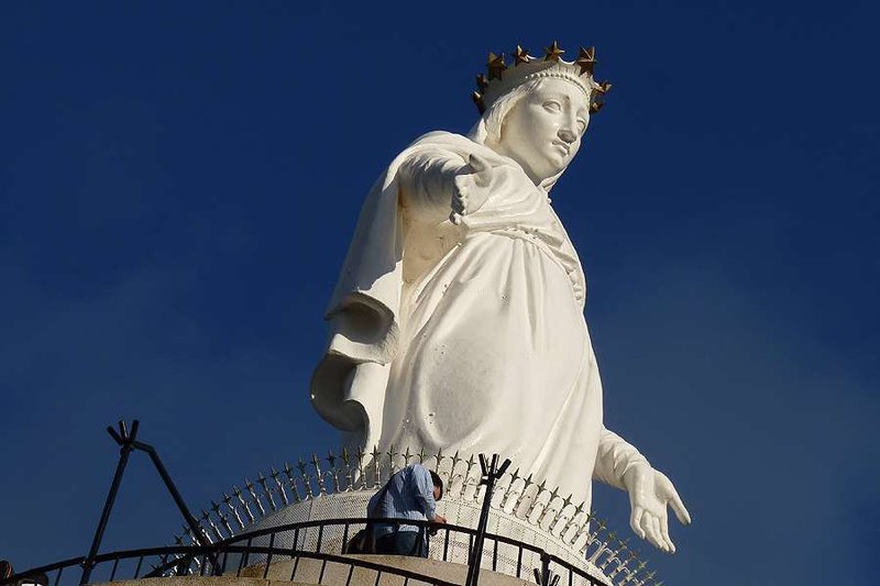 Our Lady of Lebanon statue at Harissa