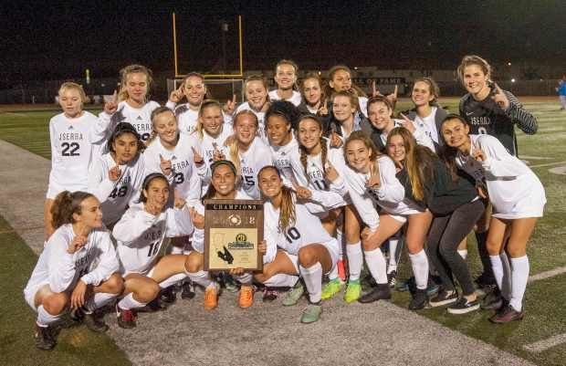 JSerra girls soccer defeats Santa Margarita to win CIF-SS Division 1 championship. (Photo: jserra.org)