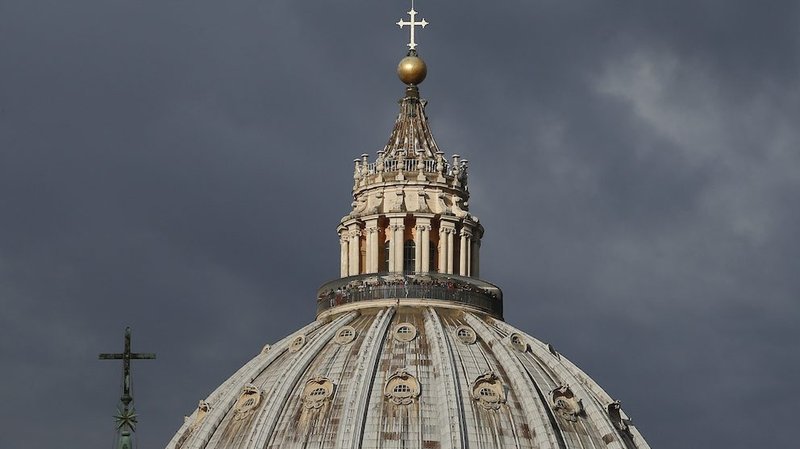 The dome of St. Peter's Basilica is seen at the Vatican Oct. 9. (CNS photo/Paul Haring)