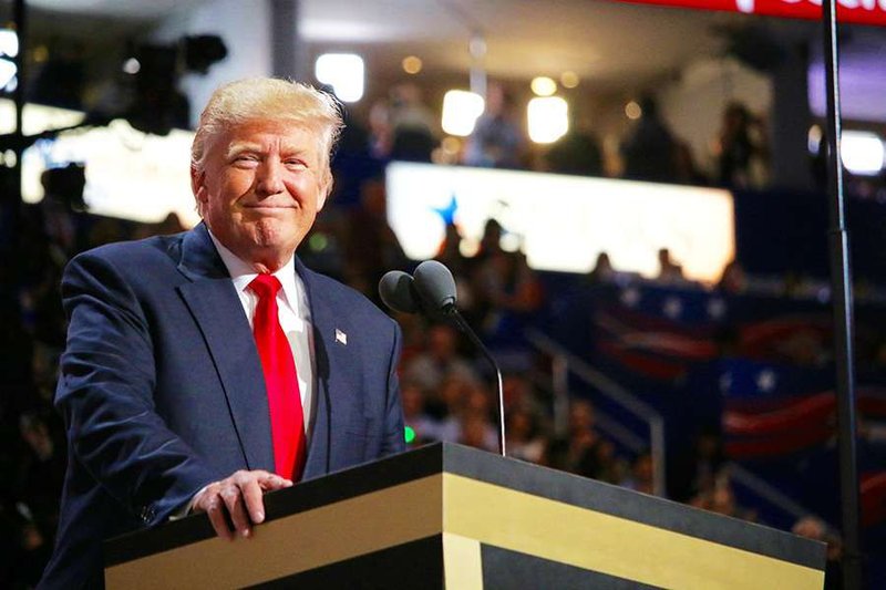 Donald Trump at the Republican National Convention in Cleveland