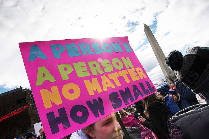 Crowds at the March for Life in Washington D.C. on Jan. 27