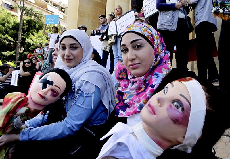 domestic violence protest