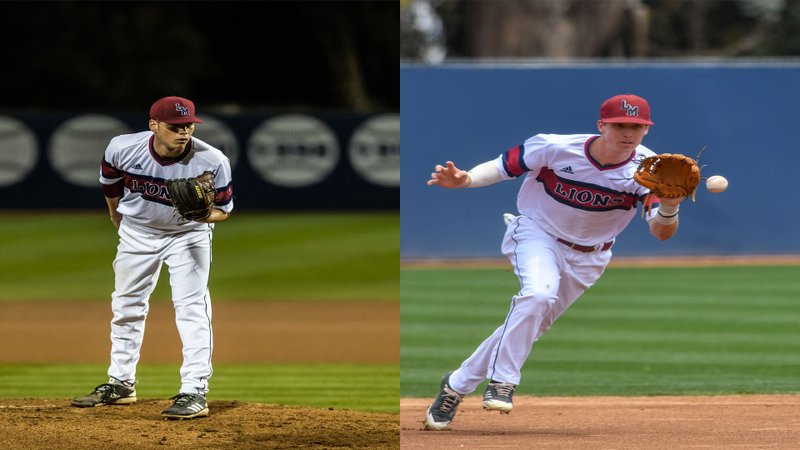 LMU’s Codie Paiva and Nick Sogard were named WCC Pitcher and Defensive Player of the Year