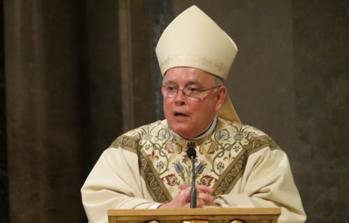 Archbishop Chaput at the Basilica of the Immaculate Conception. Credit: Alan Holdren/CNA.