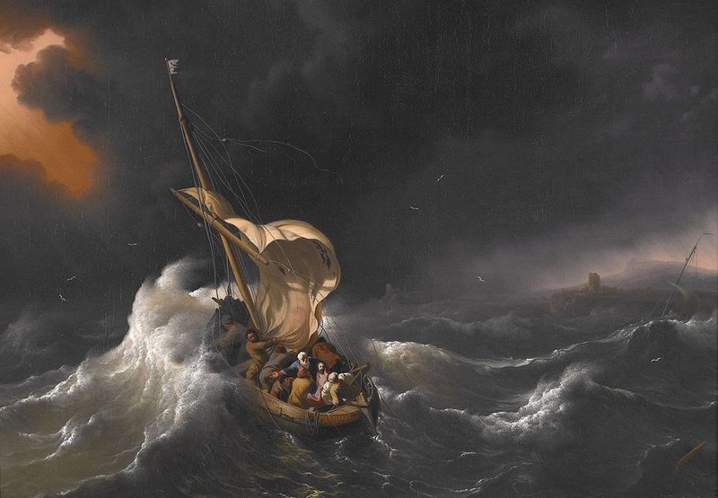 "Christ in the Storm on the Sea of Galilee