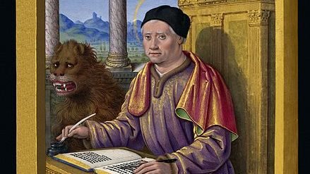Miniature of Saint Mark from the Grandes Heures of Anne of Brittany (1503–8) by Jean Bourdichon. (Wikipedia)