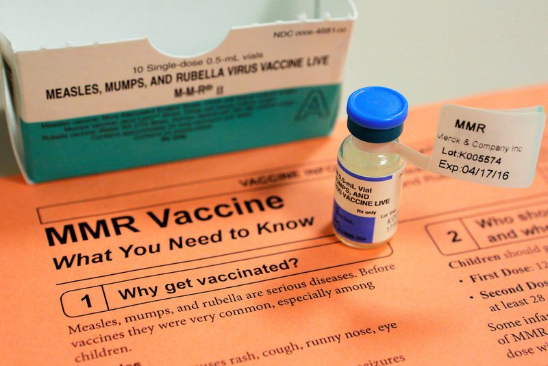 A vial of measles