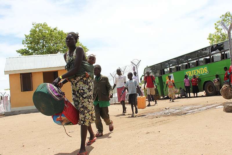 South Sudanese refugees arrive at a refugee camp in Uganda. Credit: Nashon Tado for the Norwegian Refugee Council.