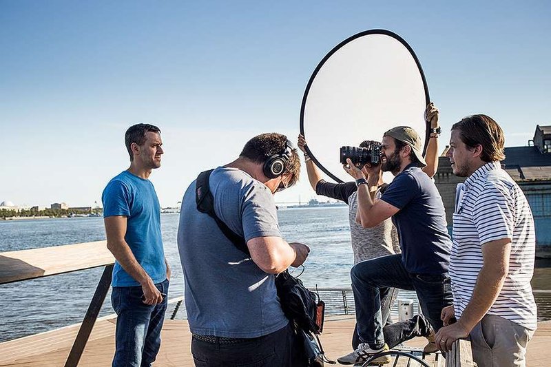 Chris Stefanick during the filming of Real Life Catholic (Courtesy of Lux Lab)