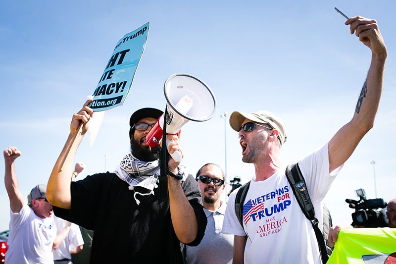 Donald Trump supporter Christopher Burritt