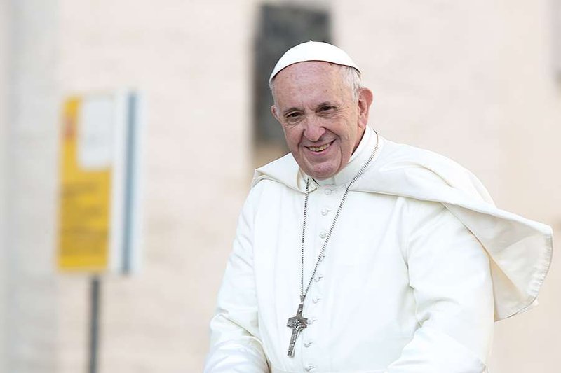 Pope Francis at the general audience in St. Peter's Square on Sept 27