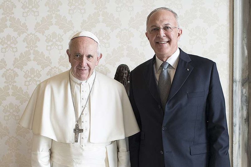 Pope Francis with Carl Anderson