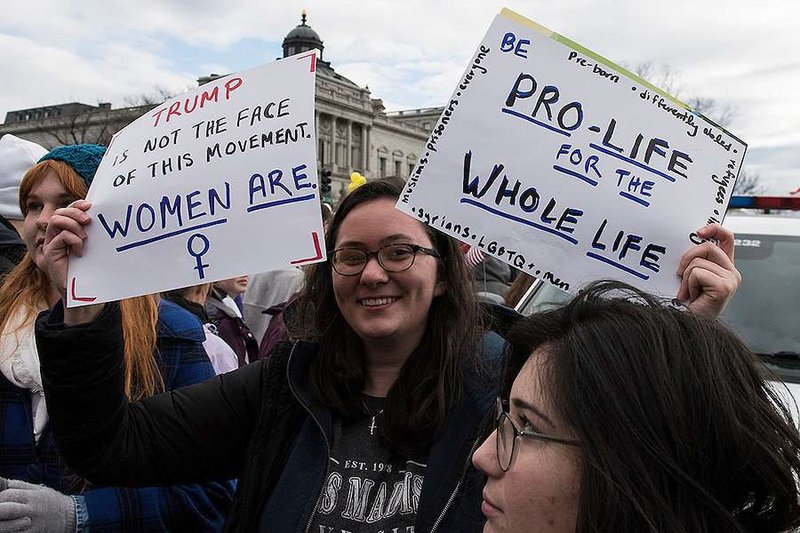 Crowds at the March for Life in Washington DC on Jan. 27