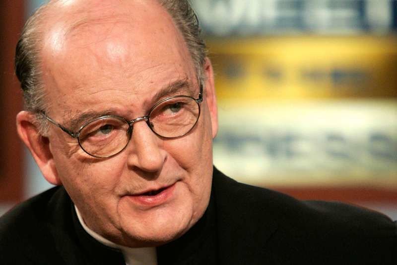 First Things editor Richard John Neuhaus speaks during a pre-tape of 'Meet the Press'