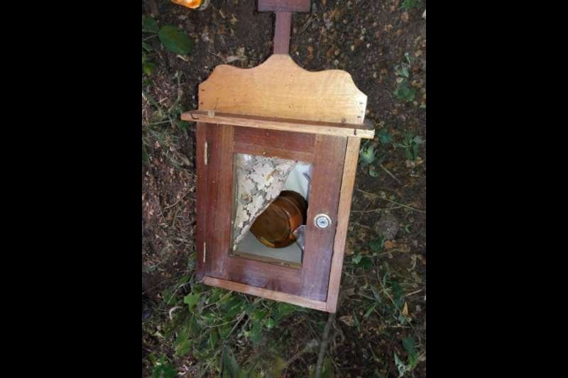 The tabernacle taken from St. Mark the Evangelist parish in San Rafael del Norte