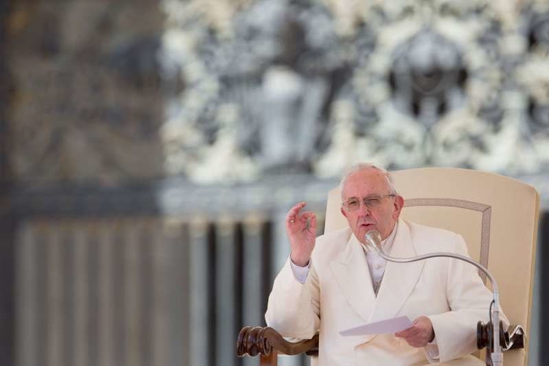 Pope Francis at the Wednesday General Audience March 21