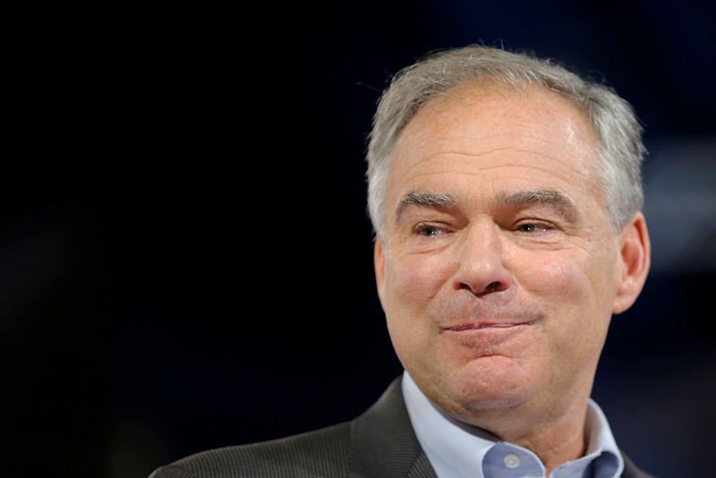 Vice-presidential candidate Tim Kaine. (CNS photo/Brian Snyder