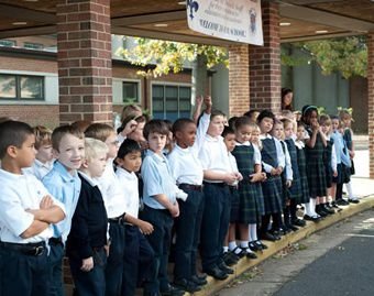 Catholic schoolchildren. Credit: Diocese of Arlington.