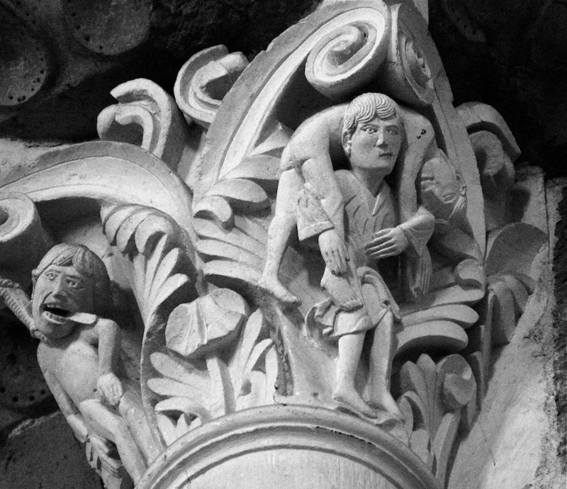 "The hanging of Judas," at the Basilica of Saint Mary Magdalene in Vézelay. (JAUFRE RUDEL VIA FLICKR)