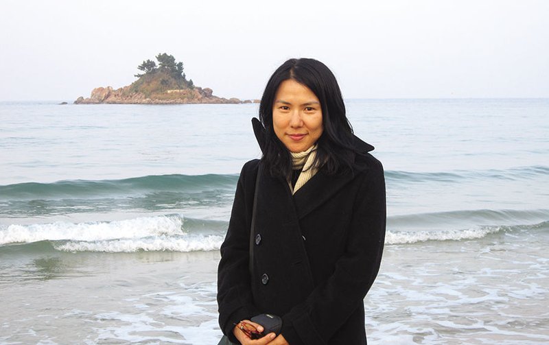 Suki Kim by the East Sea outside Wonsan
