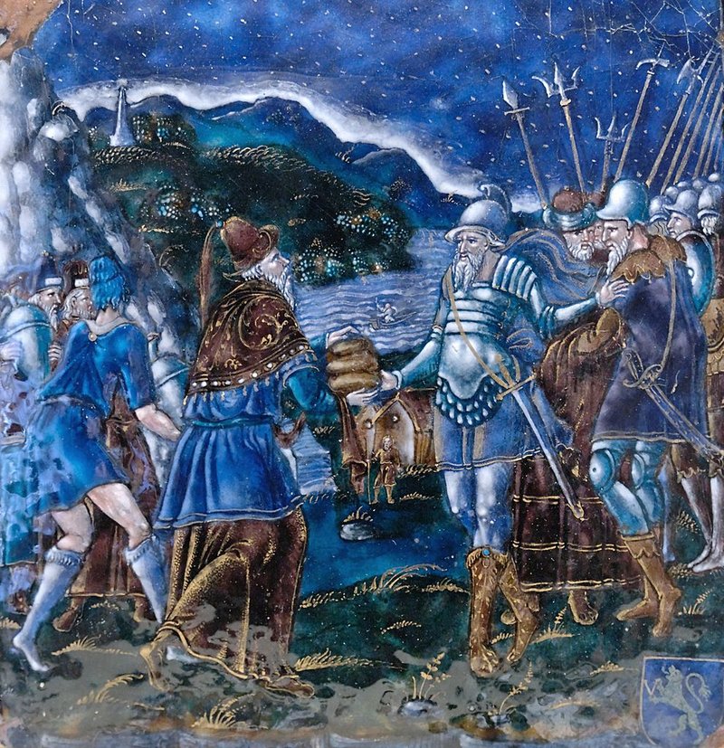 “Melchizedek and Abram,” by Colin Nouailher, French, between 1560 and 1570.