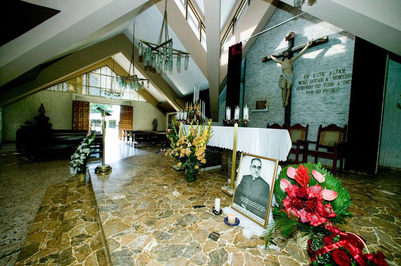 An image of Archbishop Oscar Romero of San Salvador is seen in 2006 in the chapel of Divine Providence Hospital in San Salvador. The archbishop was shot by unidentified gunmen as he celebrated Mass in the chapel March 24