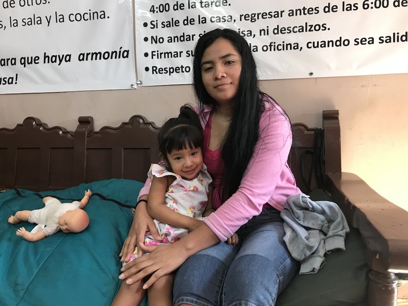 Denia Garcia poses with her daughter Diana