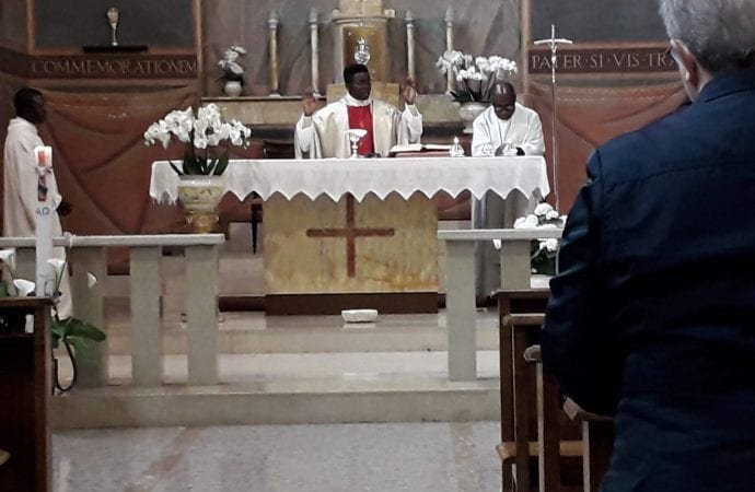 Mass at the Church of the Immaculate Queen of Peace on Sunday