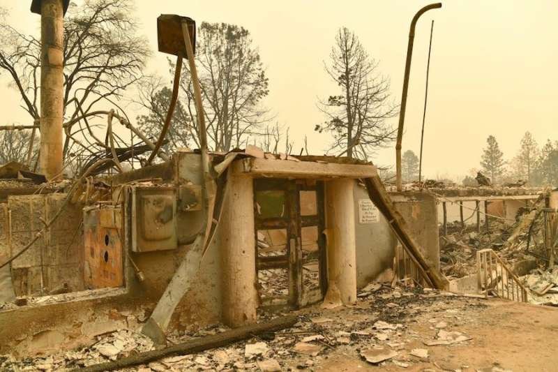 Paradise Elementary School was damaged in the 2018 California fires. Credit: Josh Edelson/AFP/Getty News.