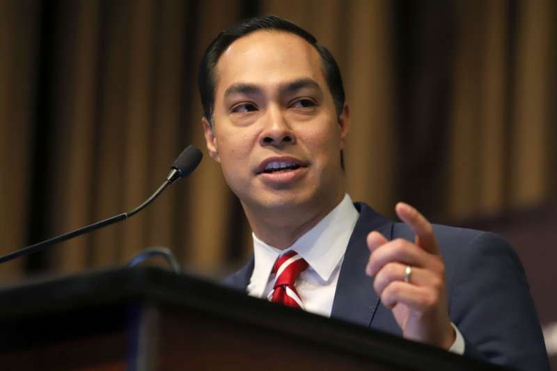 Democratic presidential candidate Julian Castro speaks during the National Action Network Convention on April 3