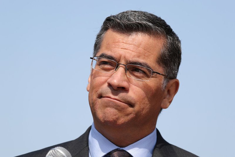California Attorney General Xavier Becerra is seen in Los Angeles Aug. 2