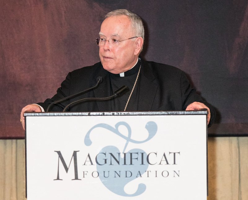 Philadelphia Archbishop Charles J. Chaput speaks to a New York audience during the Edward Cardinal Egan Lecture April 27