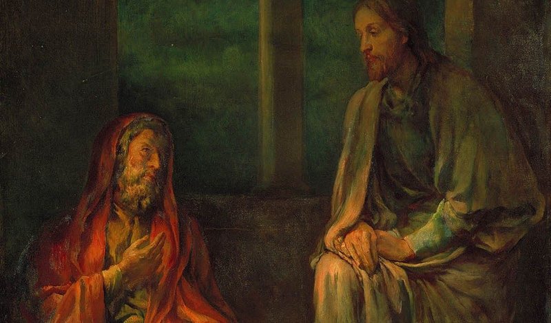 "Visit of Nicodemus to Christ," John La Farge, 1880, oil on canvas. (Smithsonian American Art Museum)