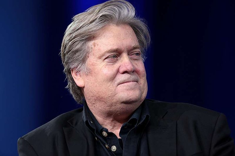 Steve Bannon speaking at the 2017 CPAC in National Harbor