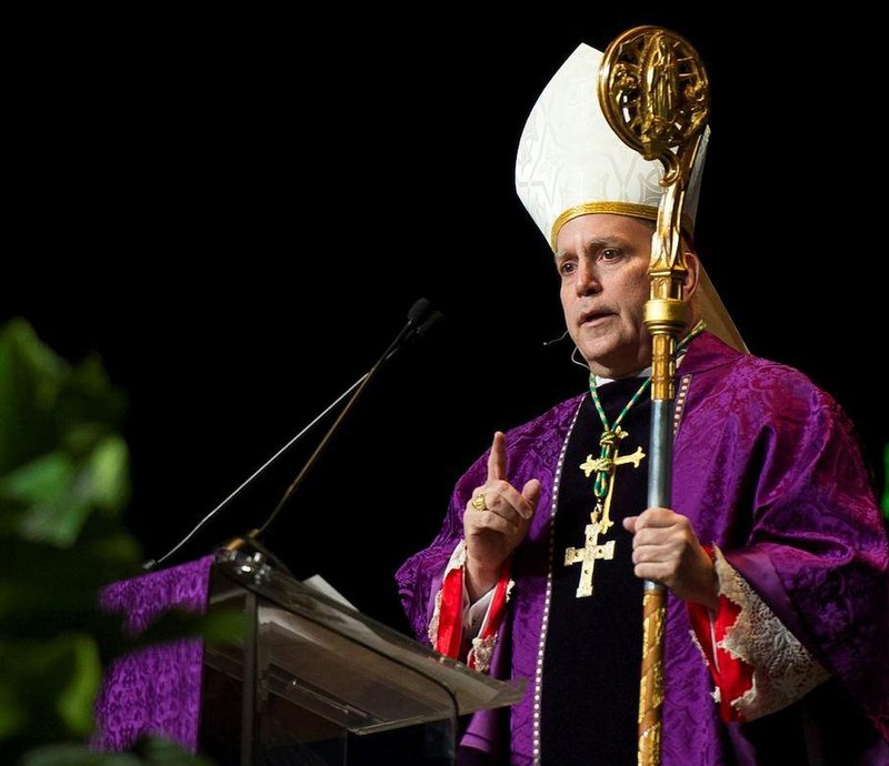 Archbishop Samuel J. Aquila of Denver is pictured in a 2013 photo. Archbishop Aquila announced his opposition to Colorado's proposed comprehensive sex education bill for public schools because it recognizes "many genders" and would not allow abstinence information. (CNS photo/Daniel Petty