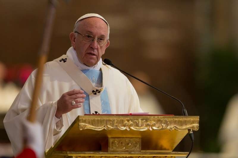 Pope Francis at St. Mary Major Jan. 28