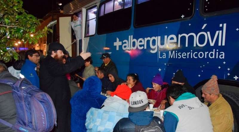 Anniversary celebration for the "Mobile Mercy Shelter