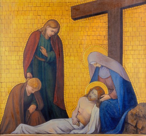 Pieta in the church Kostel Svatého Cyrila Metodeje