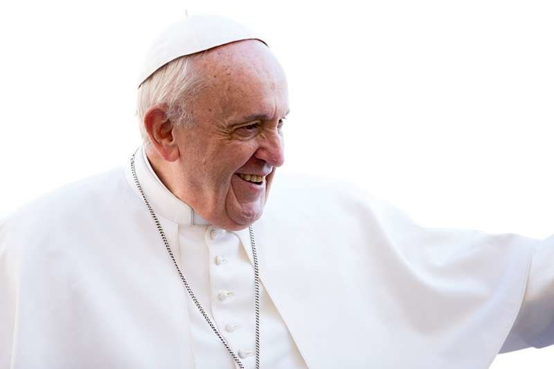 Pope Francis at the general audience in St. Peter's Square on March 14