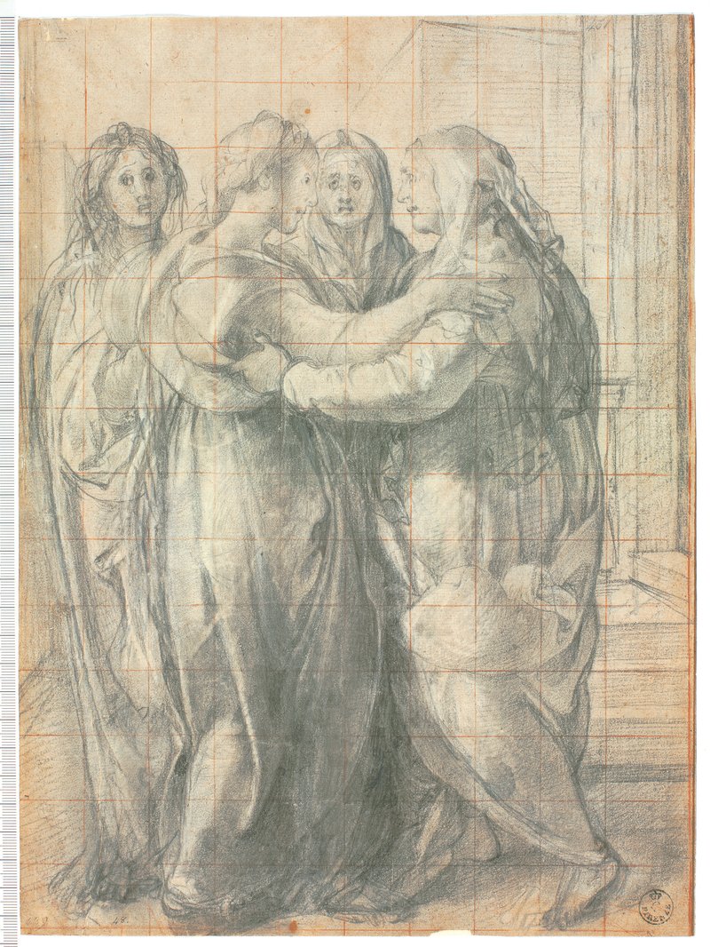 Preparatory drawing for the “Visitation