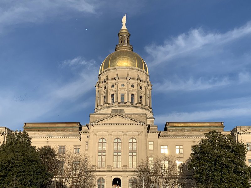 The Georgia State Capitol building is seen in Atlanta Feb. 2