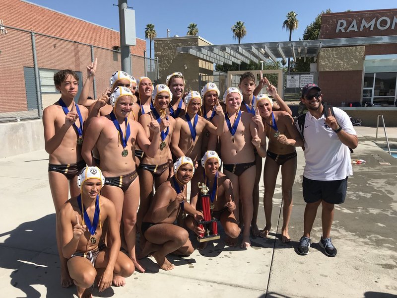Crespi's water polo after taking first place at the Corona Classic Invitational back in August. (CRESPIATHLETICS/TWITTER)